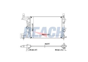 Su Radyatörü  FIAT ORJINAL 51790636  1300299 13267650 13281773