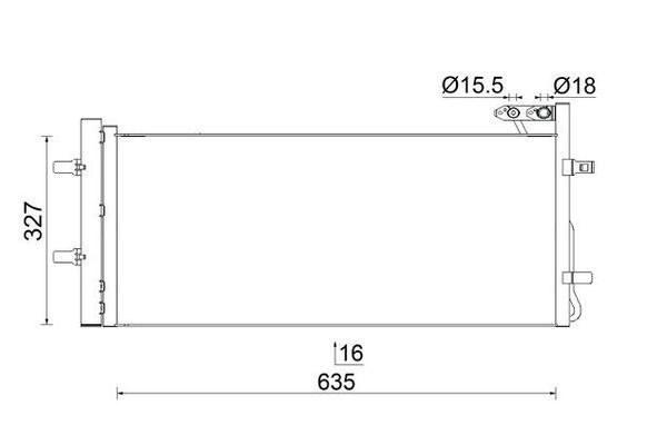 Klima Radyatörü  Audi Q3 (8UB)(06.2011->)  MAHLE AC 42 000S