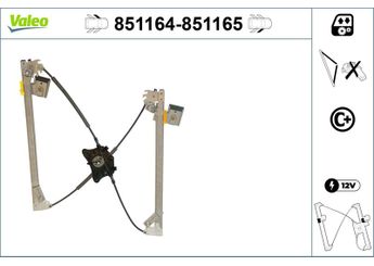 Cam Krikosu Ön Sol VALEO 851164  1697203179 A1697203179