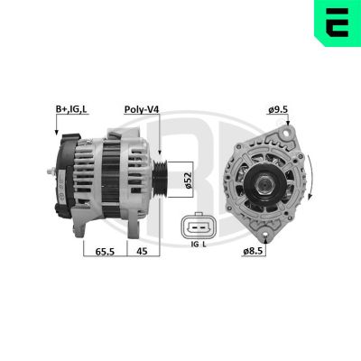 Alternatör  Chevrolet Aveo HB (2008->)  PSA ORJINAL 96843503