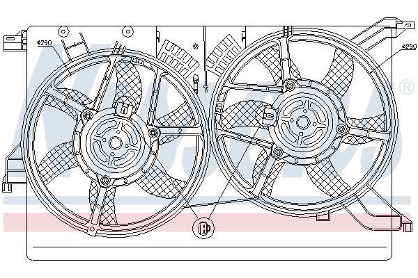 Radyatör Fan ve Motoru  NISSENS 85578