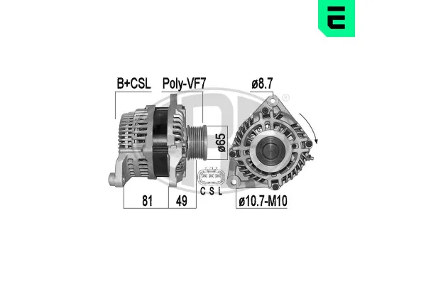 Alternatör  Nissan Murano (Z51)(06.2008->)  ERA 209519A
