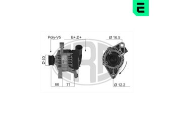 Alternatör  ERA 210177A  46420962
