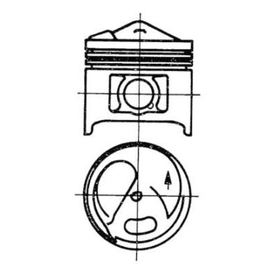 Piston (87.00MM-1.00)   KOLBENSCHMIDT 93582620