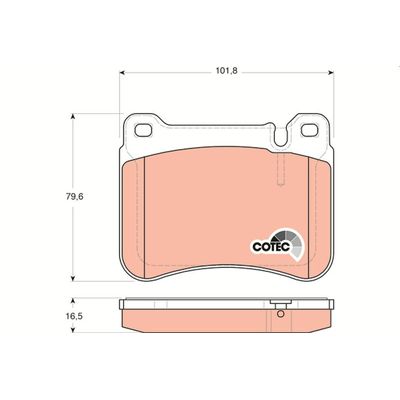 Fren Disk Balata Ön KALE BALATA 23945 165 04 MSH KD11
