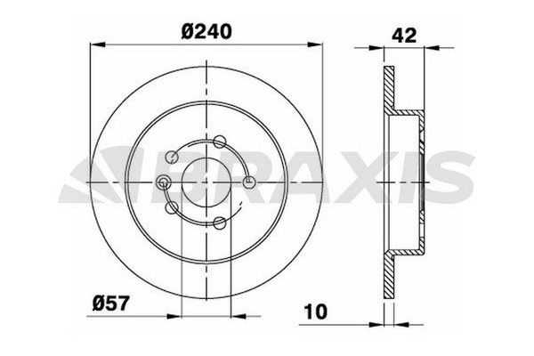 Fren Disk Ayna Arka Sağ ve Sol BRAXIS AE0053