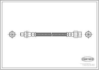 Fren Hortumu Arka Sağ veya Sol BSG 75-730-002  7701365434