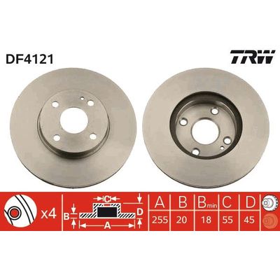 Fren Disk Ayna Ön Sağ ve Sol Mazda MX-5 (NA)(09.1989->)  AYD 51172
