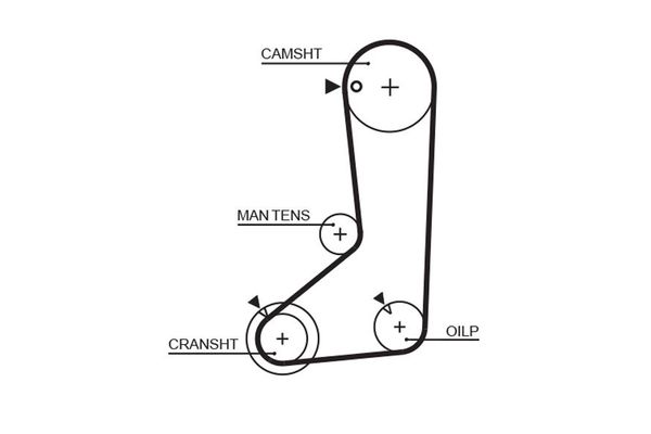 Triger Kayışı  GATES 5254XS