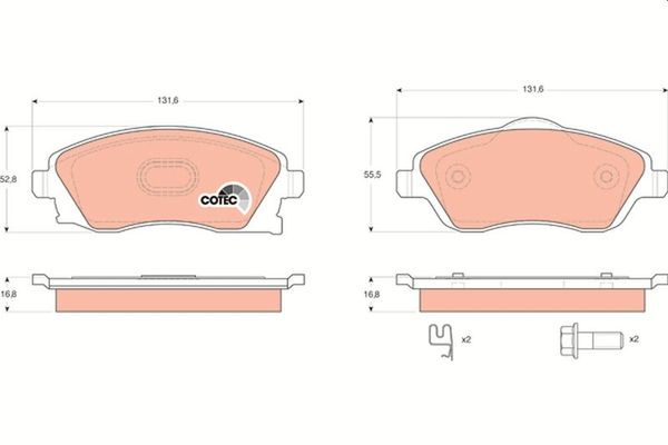 Fren Disk Balata Ön Opel Corsa C (2003->)  OPEL ORJINAL 93182591