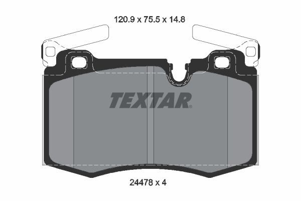 Fren Disk Balata Ön MINI Roadster (R59)(2012->)  TEXTAR 2447801