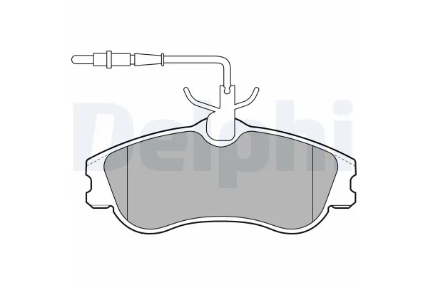 Fren Disk Balata Ön Peugeot 306 S.Wagon (04.1997->)  DELPHI LP1607