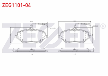 Fren Disk Balata Ön ZEGEN ZEG1101-04   425278 425336 425348 425411 1611334980 16 113 349 80 425480 4254 80 4254A3 4254 A3 4254A0 4254 A0 425337 425383 4252 78 425294 4252 94 4253 36 4253 37 4253 48 4253 83 425410 4254 10 4254 11