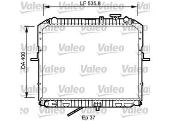 Su Radyatörü  VALEO 734990  1300214 K60A15200C 0K60A-15-200C K62Z15200B 0K62Z-15200B K62Z15200C 0K62Z-15200C 253104E900 25310-4E-900