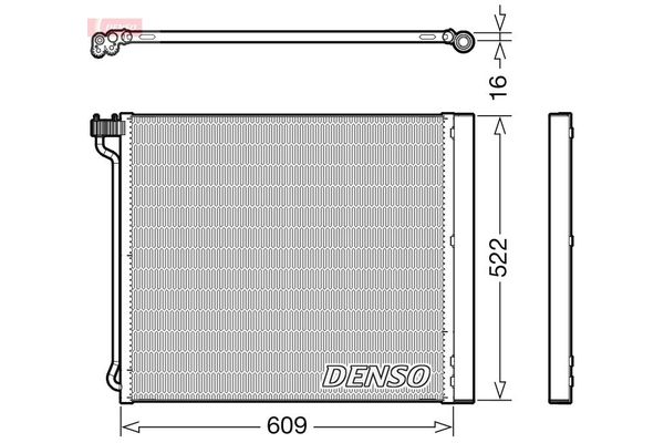 Klima Radyatörü  BMW X6 M Serisi (E71)(2009->)  DENSO DCN05034