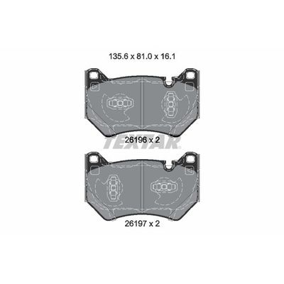 Fren Disk Balata Ön TEXTAR 2619601