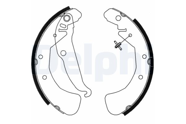 Fren Pabuçlu Balata Arka Opel Combo (Corsa C)(2001->)  DELPHI LS1829