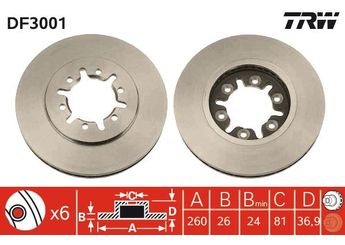 Fren Disk Ayna Ön Sağ ve Sol MGA 50341  402062S400 402062S401 4020602N00 40206-02N00 4020602N01 40206-02N01 4020609G03 40206-09G03 40206-2S400- 40206-2S401-
