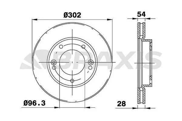 Fren Disk Ayna Ön Sağ ve Sol BRAXIS AE0367