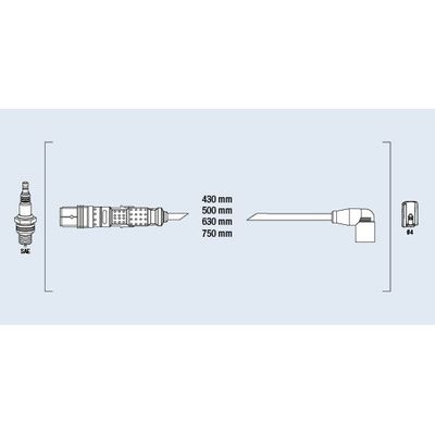 Buji Kablosu  ZETEX ZX3016