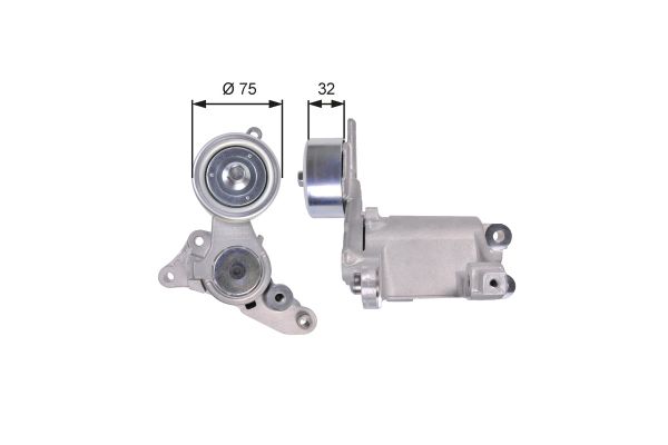 Vantilatör Kayış Gergi Rulmanı  Toyota Hilux (KUN)(2005->)  GATES T39135