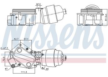 Motor Yağ Soğutucu  NISSENS 91357  55225515