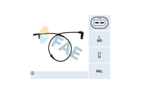 Abs Sensörü Ön Sağ veya Sol FAE 78088