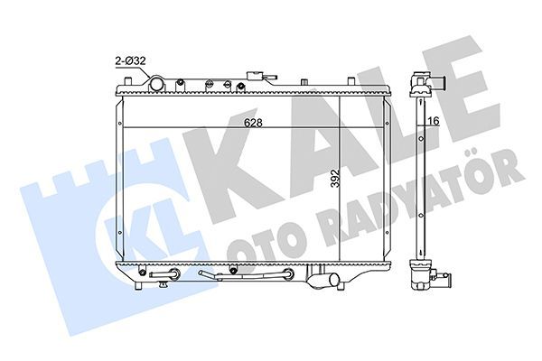 Su Radyatörü  Nissan Pathfinder 4/5 Kapı (R51)(01.2005->)  KALE 342005