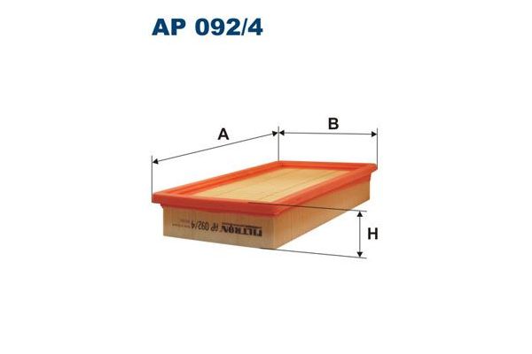 Hava Filtresi  Fiat Stilo (192)(2001->)  FILTRON AP 092/4