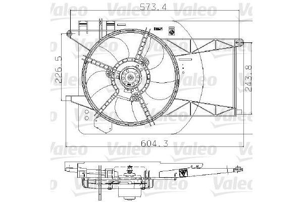 Radyatör Fan ve Motoru  FIAT ORJINAL 46792221