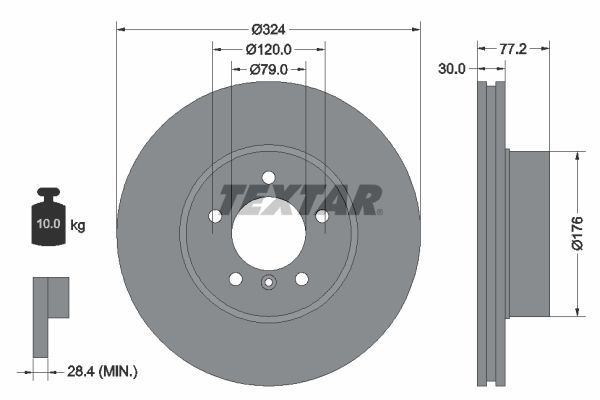 Fren Disk Ayna Ön Sağ ve Sol BMW 6 Serisi Coupe (E63)(2003->)  EUROREPAR 1622811080