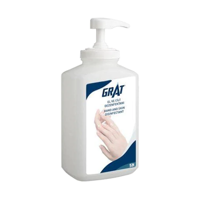 El Ve Cilt Dezenfektanı (%70 Alkollü) (5 Lt)  GRAT 20520