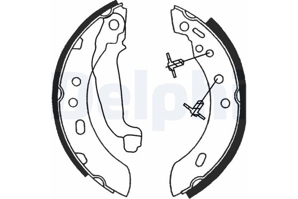 Fren Pabuçlu Balata Arka Nissan Micra (K11)(08.1992->)  DELPHI LS1689