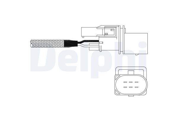 Oksijen (Lambda) Sensörü  Skoda Fabia (6Y2/6Y3)(01.2000->)  DELPHI ES11015-12B1