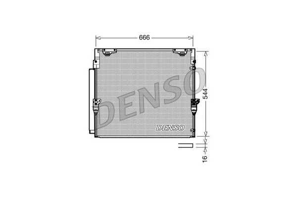 Klima Radyatörü  Toyota Land Cruiser 200 (J20)(2008->)  DENSO DCN50036