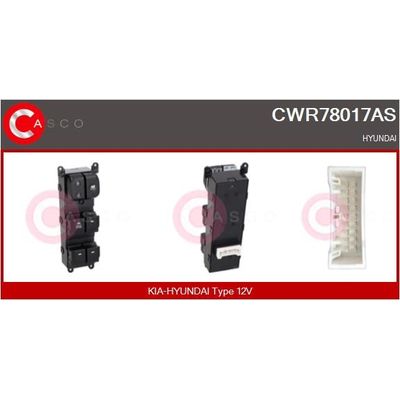 Cam Açma Düğmesi Ön Sol Hyundai i10 (IA)(10.2013->)  MAHER 16272