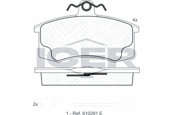 Fren Disk Balata Ön Lada Kalina 2 Hatchback (2192)(2014->)  ASPART 3BPA1417