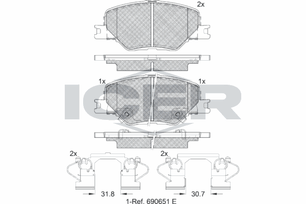 Fren Disk Balata Ön BEŞER 4467