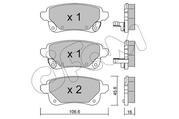 Fren Disk Balata Arka CIFAM 822-1112-1