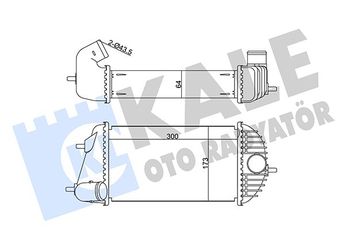 Turbo Radyatörü  KALE 345130  1362068L50 1362068L51