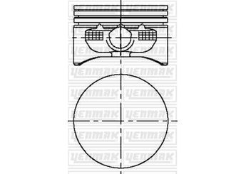 Piston (79.00MM-STD)  YENMAK 31-04215-000  183010390 13101859 13101860 5623195 56 23 195 623076 6 23 076 9157377 9157378 9227786