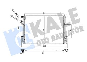 Klima Radyatörü  KALE 358445  976060U000 97606-0U000 976060U000AS