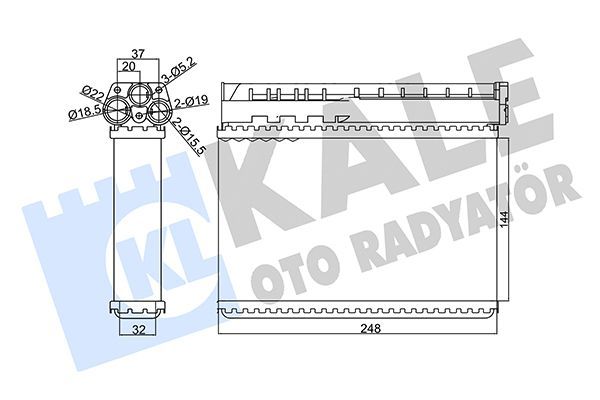 Kalorifer Radyatörü  BMW 3 Serisi Touring (E36)(1995->)  KALE 346270
