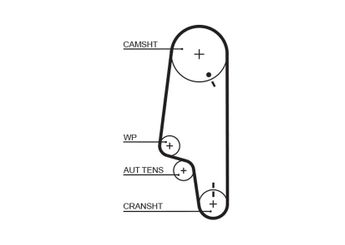 Triger Kayışı  GATES 5428XS  32109119G 032109119G PMTB231 32109119J 032109119J 32109119F 032109119F