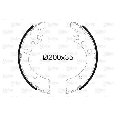 Fren Pabuçlu Balata Arka Honda HR-V (GH)(01.1999->)  VALEO 562994