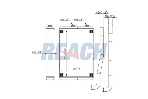 Kalorifer Radyatörü  Lancia Phedra (180)(2002->)  VEKA 41-1818B