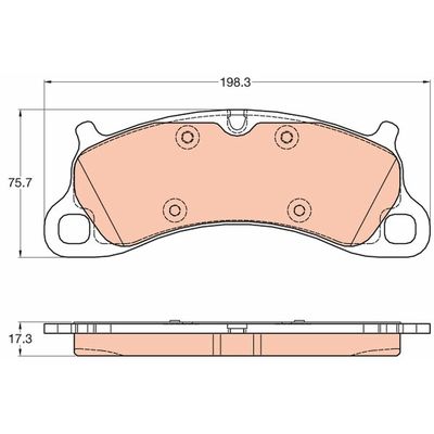 Fren Disk Balata Ön TRW GDB2057