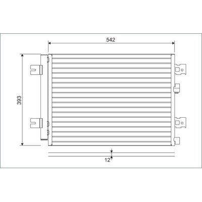Klima Radyatörü  Dacia Logan MVC (12.2006->)  VALEO 814077
