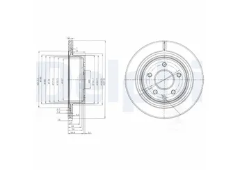 Fren Disk Ayna Arka Sağ ve Sol DELPHI BG3765C  432000016R 432068H305 432068H701 432068H702 432068H304 43206-8H304 43206-8H305 432068H700 43206-8H700 43206-8H701 43206049VA 432063NL0A 432063NL0B D32068H30EVA 432061DA0A 432064CL0A 432003112R 432065HA0A