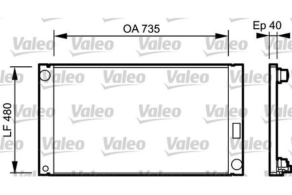 Su Radyatörü  Audi A8 (4E)(11.2002->)  VALEO 735033